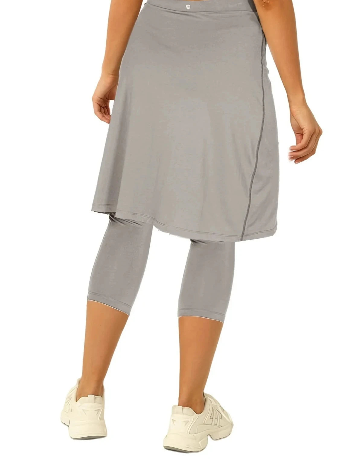 High-Waist Athletic Skirt with Pockets (capri leggings)