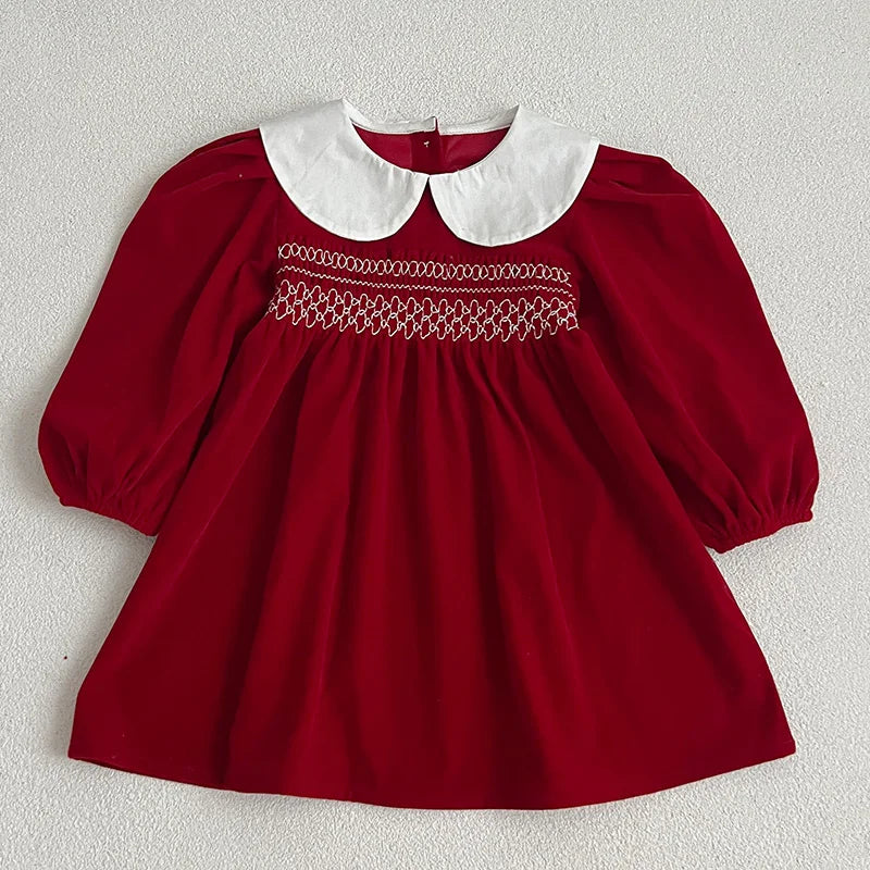 Festive Red Dress for Girls